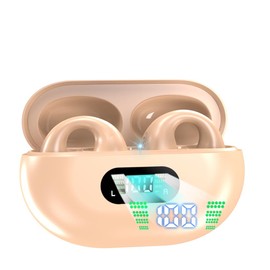 SLuB Wireless Earphones, Non-Bone Conduction, Bluetooth 5.3 Headset, No Blocking Ears, Left and Right Separated Type, Ear Cuff Structure, Comfortable Wearing, Binaural, Single Ear, Small, Hi-Fi Sound