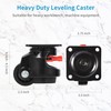Nefish Leveling Casters Set of 4 Heavy Duty 80F, Retractable