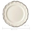GIEN 1692B6AB Gian Fillet Taupe Dessert Plate