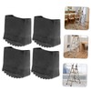 WOONEKY Replacement Ladder Pad Set 4pcs Rubber Cover for Ladder