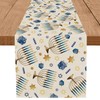 GAGEC Happy Hanukkah Table Runner Chanukah Menorah Decorations Jewish Traditional