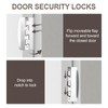 Flip Action Door Lock, Reversible Privacy Lock with Anti-Lock Out