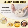 Jierjiaas Danish Dough with Sourdough Scoring Tool-Bread Whisk Set of