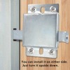 QZATTCAEN Garage Door Side Lock Inside Deadlock for Most Garage