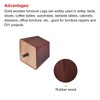 sourcing map Furniture Legs, 2 Inch(50mm) Set of 4 Square
