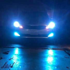 SHENKENUO For 2007-2012 Dodge Caliber - 4PC 8000K LED Headlights + Fog Lights Bulbs