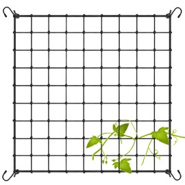 Fine jade2 Scrog Net Plant Net Elastic Trellis Net Grow Tent Net with Hooks for Cucumbers Tomatoes, Better Plant Growth (90 x 90 cm)