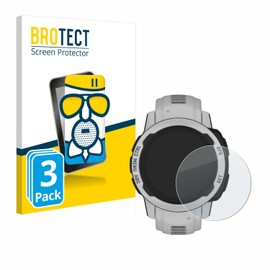 BROTECT Anti-Glare Tempered Glass Film for Garmin Instinct 2S Solar (40 mm) (Pack of 3) Protective Glass Protective Film Matt [Extremely Scratch-Resistant 9H