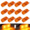 NEW SUN 12 Pcs RV Trailer Marker LED Light, Bullseye/Tiger