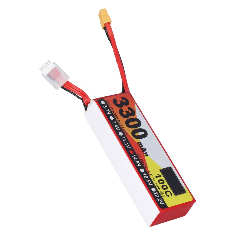 3300mAh Lipo Battery 100C Discharge Rate 14.8V 4S XT60 Plug