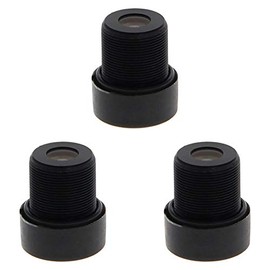 Fielect 3 Pcs Manual Wide Angle Lens 720P 1/3" Fixed-Focus IR Fixed Mount Lens Security Camera Lens 12mm Focal Length