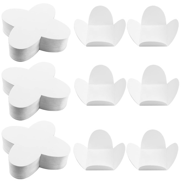 LNQ LUNIQI 200Pcs Chocolate Paper Truffle Wrappers Chocolate Cups LinersCandy Cups Dessert Cups Cupcake Cups for Muffins, Cupcakes or Mini Snacks（White）