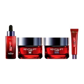 LOréal Paris Revitalift Laser Kit rutina completa Sérum Rostro Triple Acción Anti-Edad 30ml  Crema para Ojos Borrador de Bolsas Instantaneo 15ml...   
