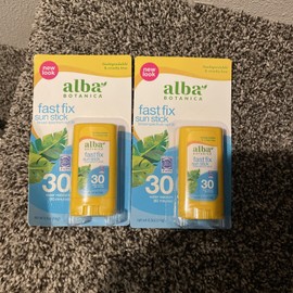 Alba Botanica (2 PK) Fast Fix Sun Stick SPF 30 Broad Spectrum 0.5oz Exp 4/24