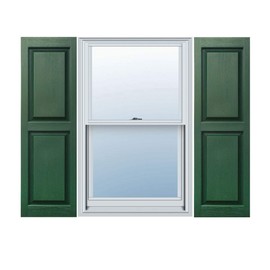 Builders Choice EVP15062GR Shutters, 14.5-in. W 62-in. H, Forest Green