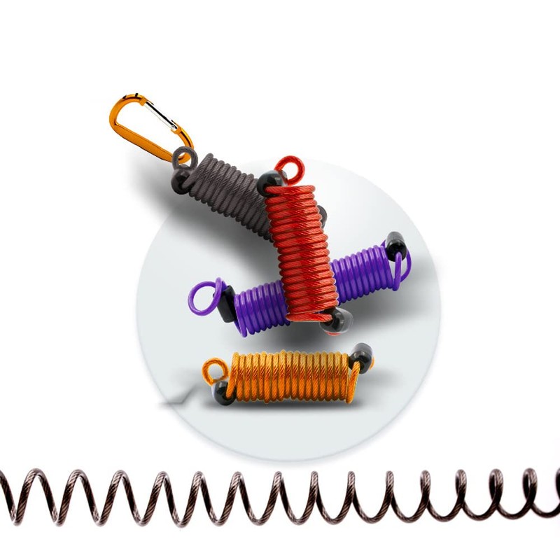 SZB Bicycle Cable Lock, Carabiner, Wire Lock, Lightweight, Anti-Theft, Extendable,