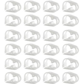 24 Pack Plastic Adjustable Tube Clamps, Lab Pinch Valve Flow Control Hose Clamp, On and Off Catheter Clamp