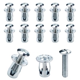 Pack of 50 Metal Cavity Dowels: M4 x 20 Cavity Wall Anchors, Hollow Metal Anchors, Jack Nuts, Petal Nuts, Robust Cavity Wall Anchors, Cavity Dowels for Home Renovation, Mounting Cavity Walls and