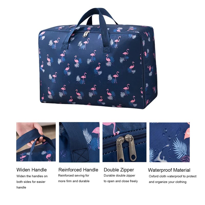 Storage Bag, 100 L, Large, Waterproof Underbed Storage Bag with