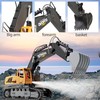 Remote-Control Excavator Toys for Boys 3-12 Year Old - 1/18