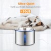 Boorca Water Fountain, 84oz25L Stainless Steel Pet Automatic Dog Dispenser