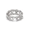 Loralyn Designs Mens Silver Braided Stainless Steel Celtic Knot Band