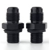 JSDAN 4L60E 6 AN x 1/4NPS Transmission Cooler Adapter Fittings-TH350 TH400 Aluminum 551114 (Pack Of 2)
