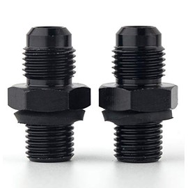 JSDAN 4L60E 6 AN x 1/4NPS Transmission Cooler Adapter Fittings-TH350 TH400 Aluminum 551114 (Pack Of 2)