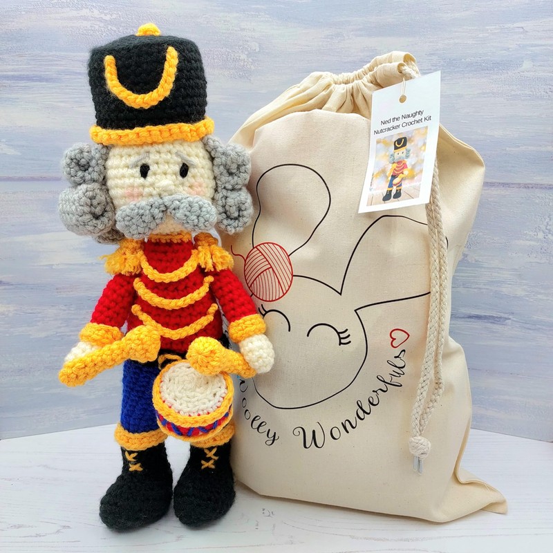 Crochet Kit - Nutcracker Christmas Luxury Craft Kit