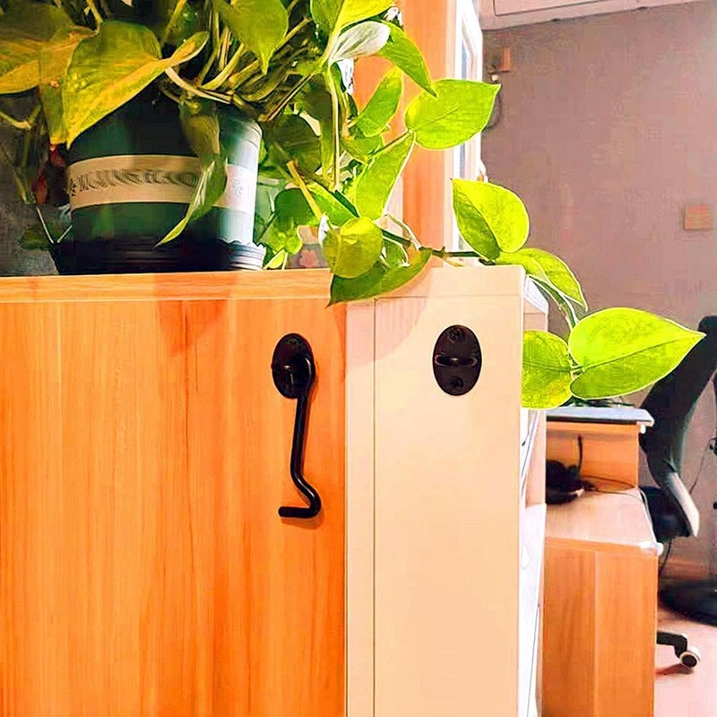 2Pcs 3 inch Barn Door Lock, Cabin Hook Eye Latch