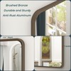 OKPAL 20x28 Bronze Bathroom Mirror, Brushed Metal Bathroom Vanity Mirrors