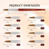 Acrylic Brush for Nails Aokitec Sable Kolinsky Nail Brush #22