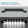 Partsam 3X Smoke/White 12LED Cab Marker Roof Running Top Lights