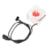 Water Cooling Flow Meter G1/4 Thread 8 Impeller 3 Way