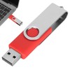 USB Flash Drive Candy Red Rotatable Portable Storage Memory Stick
