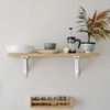 sourcing map 6 Pcs Decorative Shelf Brackets, 5" x 3"