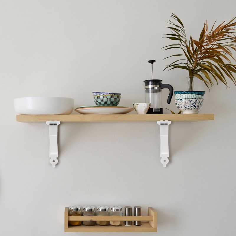sourcing map 6 Pcs Decorative Shelf Brackets, 5" x 3"