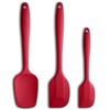 Silicone Spatula 3-piece Set, Ergonomic Handle High Heat-Resistant Spatulas, Non-stick