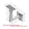 2 x 304 Stainless Adjustable Handrail Brackets, Heavy Duty Wall