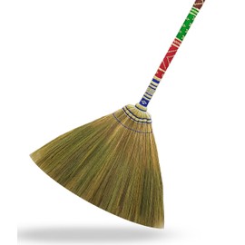 Traditional Asian Handmade Broom, Durable, Perfect for Home use or as a Unique Wedding Gift, 40 inches Long