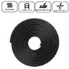 Edge Trim Black Small, Flexible PVC Edge Protector,Rubber U Channel