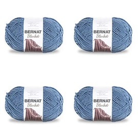 BERNAT Blanket Big Pack of 4 Balls-300g Each Ball-Country Blue
