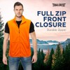 TrailCrest by Treel Men's Fleece Safety Blaze Orange High Visibility