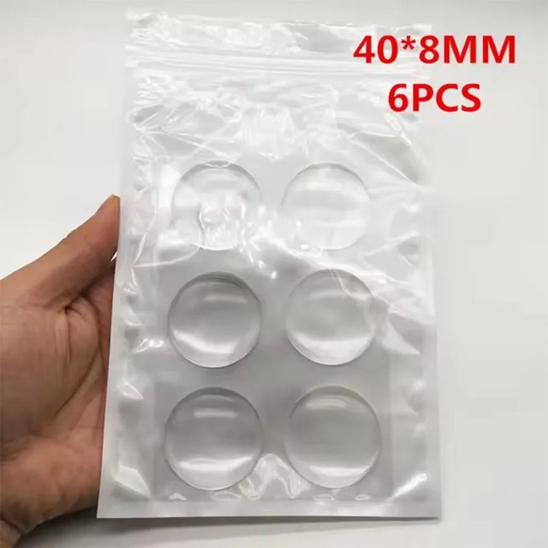 Clear Door Knob Wall Protectors – 40×8mm Bumper Pads for