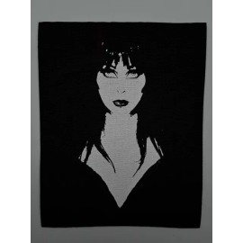 Punk Rock Elvira Cloth Patch Sew On Horror Movie Approx 5.5" X 4" (CP345)