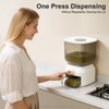 HAPPCUCOE 13.23Lbs Rice Dispenser,Large Sealed Grain Storage Container with Measuring