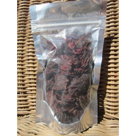 Organic Hibiscus Flower Herbal Tea - Rich in antioxidants, Beautiful Burgandy Color with Aromatic Flavour - By Nature Tea (1 oz)