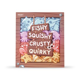 Unstable Games Fishy Squishy Crusty Quirky Base Game - Competitive Fishing Card Game for Kids, Teens, Adults - 2-6 Players, Ages 7+