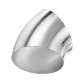 M METERXITY OD 3 Inch 45 Degree Mandrel Bend Elbow, Thicken 1.5 mm 304 Stainless Steel Exhaust Elbow Pipe for Car Modified Exhaust System, Stair Handrail Bend, Height 85 mm