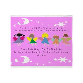 CafePress Angel of God Twin Size Throw Blanket Super Soft Fleece Plush Throw Blanket, 60"x50"